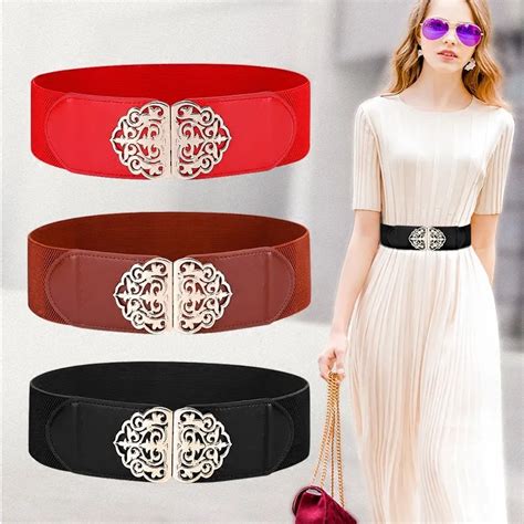 ladies red belts for dresses.